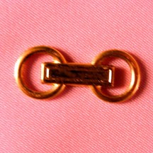 7/8" Brass Barbell Buckles (2050)