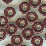 3/16" Plum Pudding Eyelets - 25 per pack