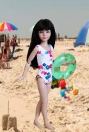 Beach Baby Floral Swim Suit & Swim Ring for Anne