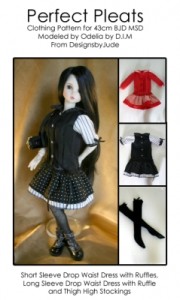 43cm BJD Perfect Pleats Printed Pattern