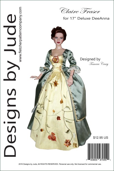 Claire Fraser for 17" Super Deluxe DeeAnna Printed