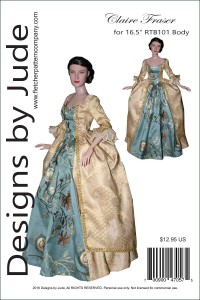 Claire Fraser for 16.5" RTB101 Body Dolls Printed