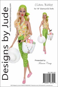 Clam Bake for 18" GlamourOZ Dolls Printed