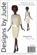 Classic Suit for 12" House of Zenith Superdolls Printed