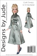 Classic Coat Dress for 15.5" Gene Marshall Printed