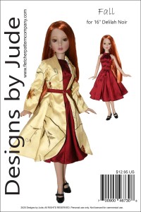 Fall Coat & Dress for 16" Delilah Noir PDF