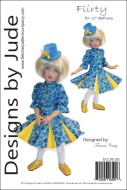 Flirty Pattern for 12" Bethany Kish Dolls Printed