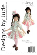 Flirty Pattern for 14" Kish Dolls Printed