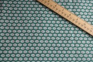 Mini Roses on Green Background - 1/2 yard