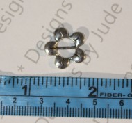 10/16" Silver 5 Petal Flower Buckle (2041)