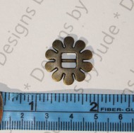 3/4" Bronze Flower Buckle (2095)