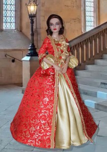 Red & Gold Regal Court for 16.5" RTB101 Dolls PDF