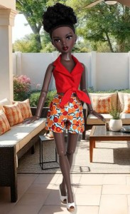 Collared Halter & Shorts for 16" Ellowyne & Neema Dolls Dolls 