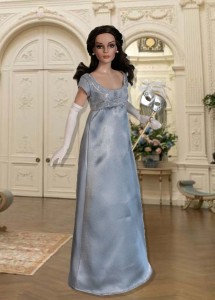 Silver Regency Gown, Gloves & Mask for 16.5" RTB101 Grace Dolls 