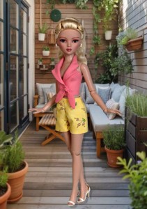 Halter Top & Floral Shorts for 16" Ellowyne & Neema Dolls 