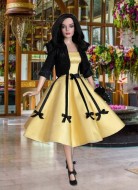 Yellow & Black Ribbons & Bows Ensemble for 16.5" RTB101 Grace Dolls 