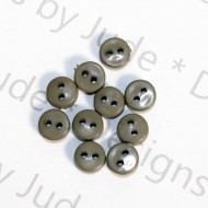 1/4" Gray Round Buttons