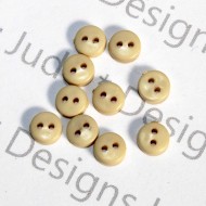 1/4" Tan Round Buttons