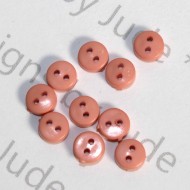 1/4" Salmon Pink Round Buttons