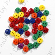 1/4" Primary Color Round Buttons