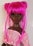 Lucky Wig Size 6-7, bright pink