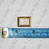 3/4" x 5/8" Brass Square Buckle (2033)