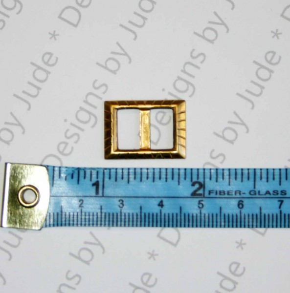 3/4" x 5/8" Brass Square Buckle (2033)