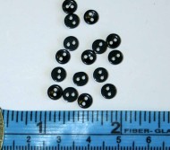 5mm Black Buttons