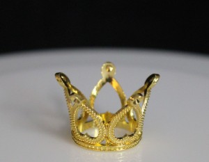 Small Metal Doll Crown, 1:6 Scale for Barbie Size Dolls