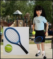 Tennis Racket & Ball - 1:6 Scale