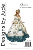 Opulent Gown Pattern for 16" Curvaceous Printed