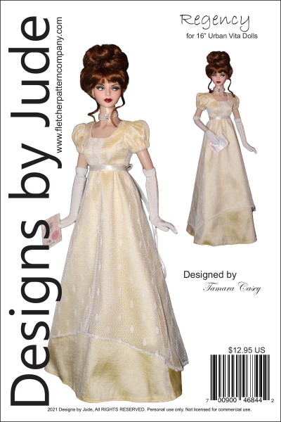 Dress Doll Clothes Sewing Pattern for 16" Kish Fletcher Pattern Company 