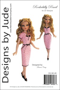 Rockabilly Pencil for 16" Ellowyne dolls PDF