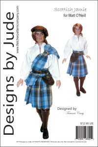 Scottish Jamie Outlander Pattern for 17.5" Matt O'Neill Printed