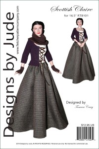 Scottish Claire for 16.5" RTB101 Body Dolls Printed