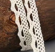 Ivory Cotton Lace Trim- 1 yard