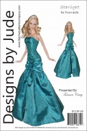 Starlight Gown for 16" Ficon Dolls Printed 