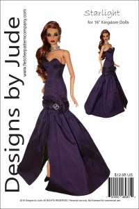 Starlight Gown for 16" Kingdom Dolls Printed