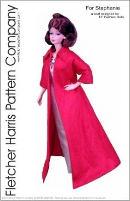 A Coat for Stepahnie 12" Fashion Dolls Printed Pattern