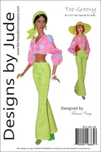 Too Groovy for 12.5" FR2 & NU. Face Integrity dolls Printed