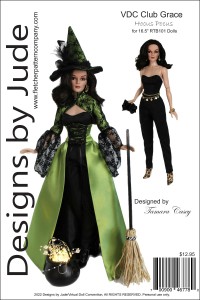 Hocus Pocus for 16.5" RTB101 Dolls Printed