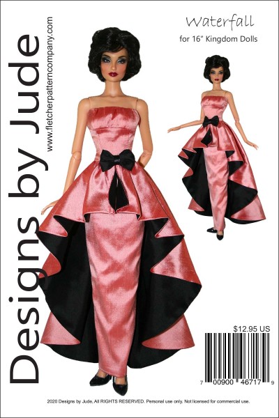 Sunday Best Dress Doll Clothes Sewing Pattern for 12" Senson Dolls 