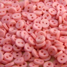 1/8" Micro Mini Medium Pink Buttons