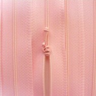 4 1/2" Baby Pink Zipper