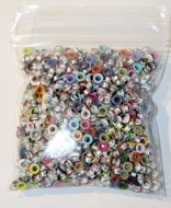 3 x 3 bag Assorted 1/8" Colorful Eyelets 