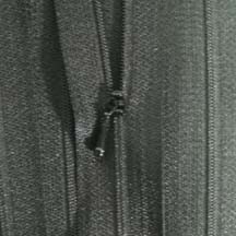 12" Black Zipper