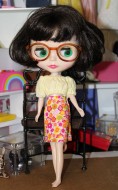 Transparent Eye Glasses for Blythe - 3.5" 