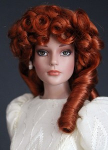 Carrot Red Ringlet Mohair Wig size 5-6, Breanna