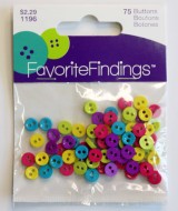1/4" Favorite Findings, Mini Fun Round Buttons