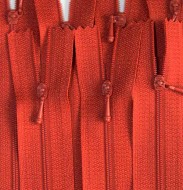 4 1/2" Burnt Orange Zipper